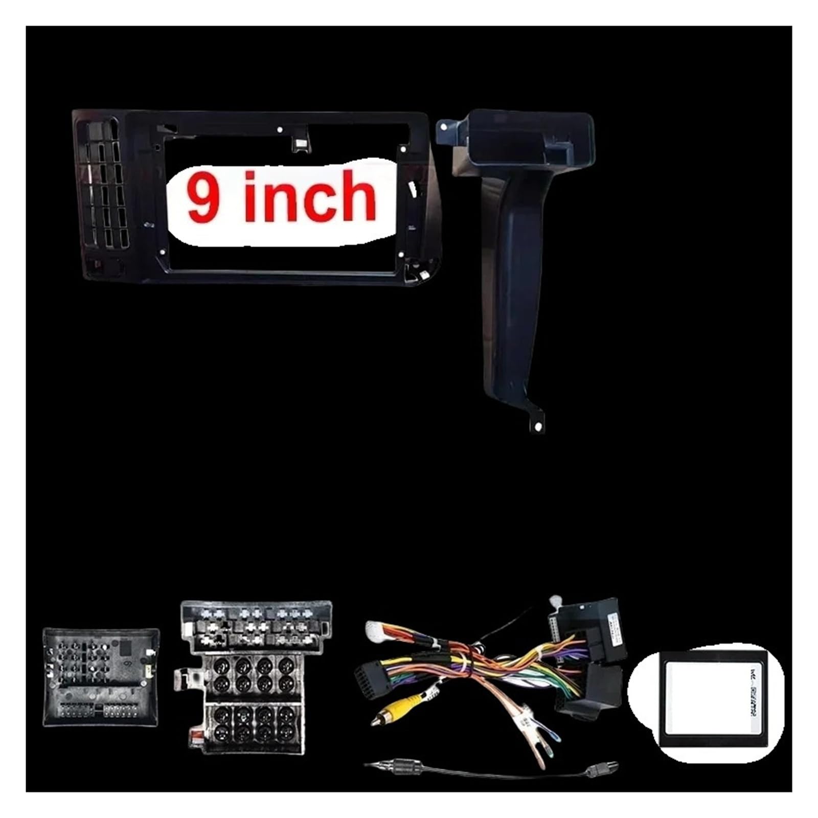 Mascherina Autoradio Cornice Stereo per VW per Golf 3 1992 1993 9 Pollici Autoradio Fascia Frame 2 DIN Android Stereo Panel Kit LHD