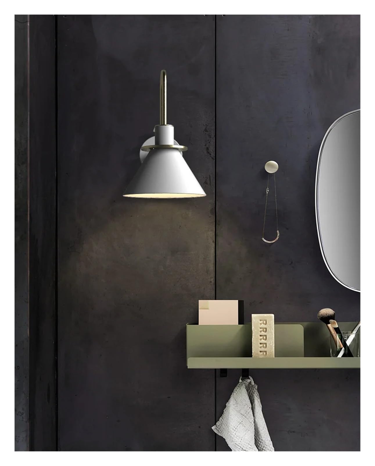Lampade da Parete per Camera da Letto, lampade industriali E27 in Ferro per Soggiorno, Camera da Letto, Illuminazione nordica da Comodino, apparecchi per Il Bagno, specchi, luci AE