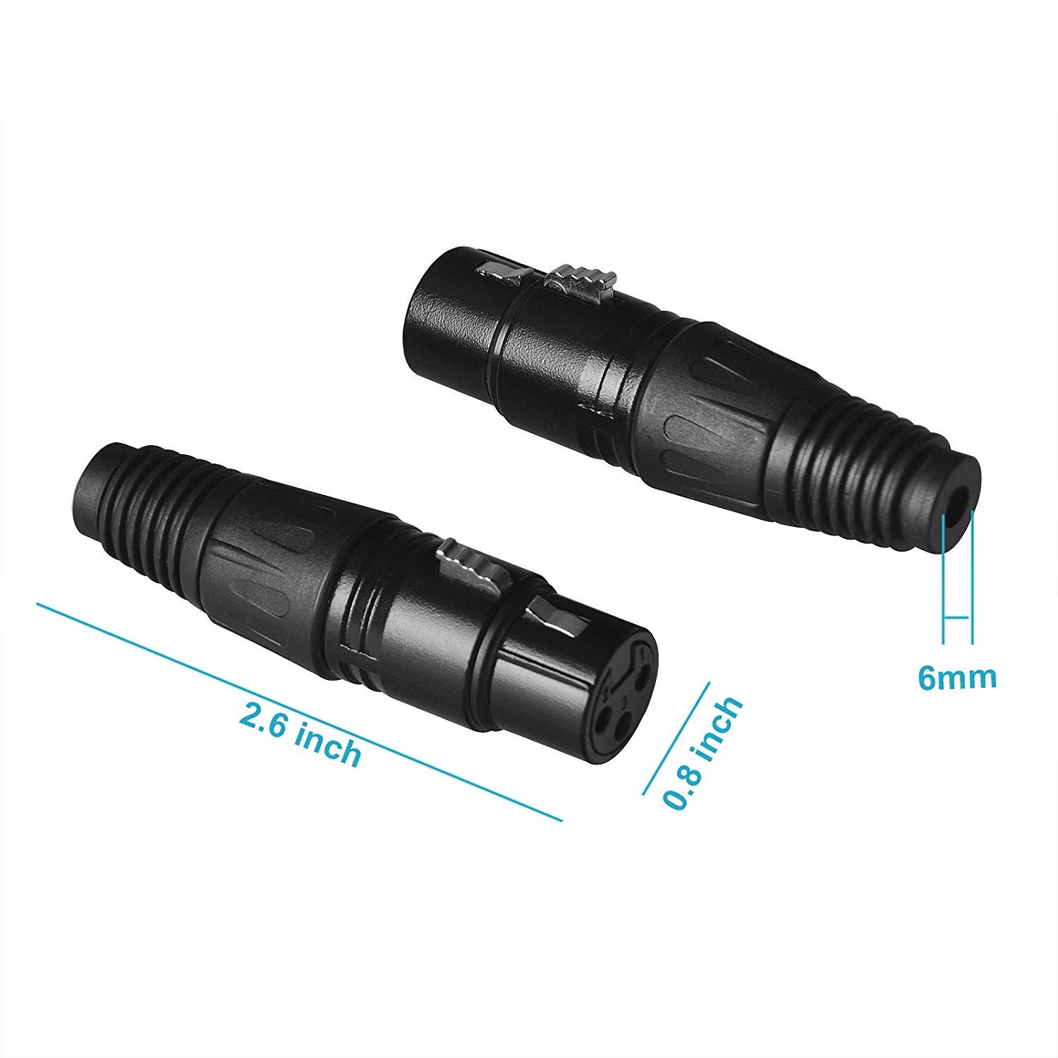 2pz Audio Ingresso MIC XLR 3 Pin Femmina Telaio Per Connettore Femmina Pannello - Foto 8