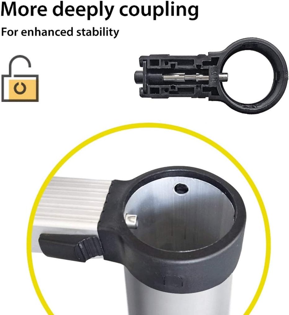 Telescopic Ladder Telescoping Ladders Portable and Multifunctional 20FT Aluminum Telescoping Ladder with One-Button Retraction System Telescopic Extension Ladder Ladders (Size : 20ft) Marria