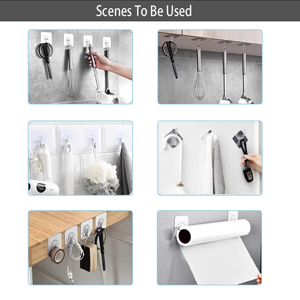 Ganchos Autoadhesivos De Doble Pared De Acero Inoxidable | Meses Sin