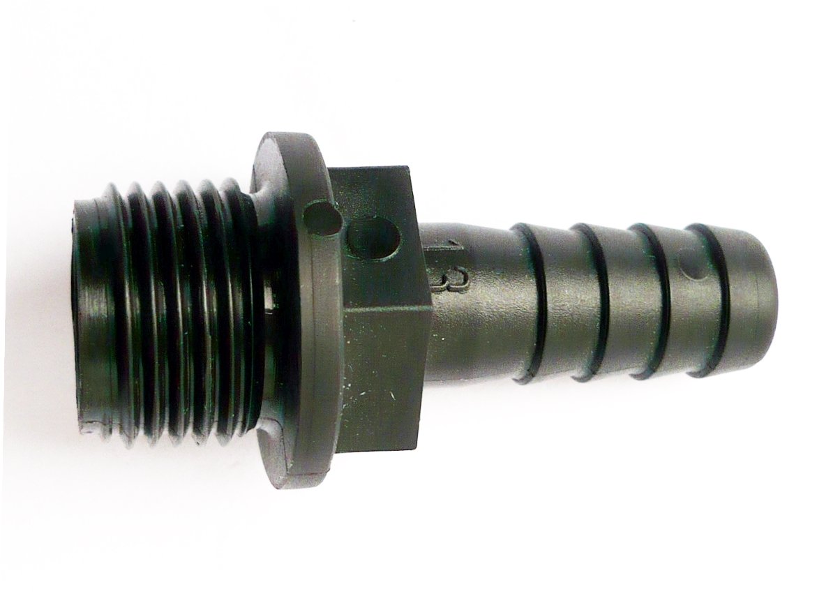 Farm & Field Hardware Men's Barbed Hose Tails To Bsp Thread. (13 Mm (1/2") X 1/2" Bsp Thread (Pack Of 2))