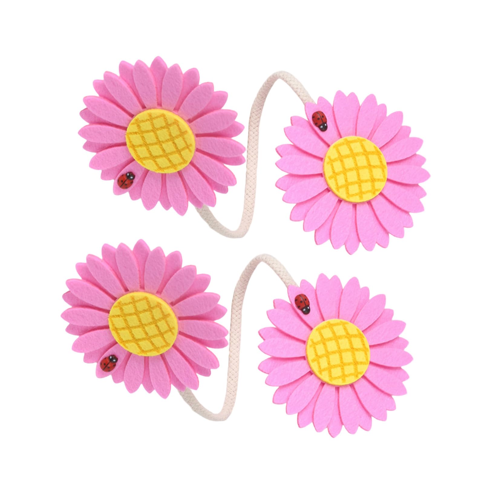 Limtula Decorative Curtain Tiebacks Flower Buckles Clips Curtains Holdbacks, Drapery Holders Curtains Tie Back for Home Tiebacks for Drapes