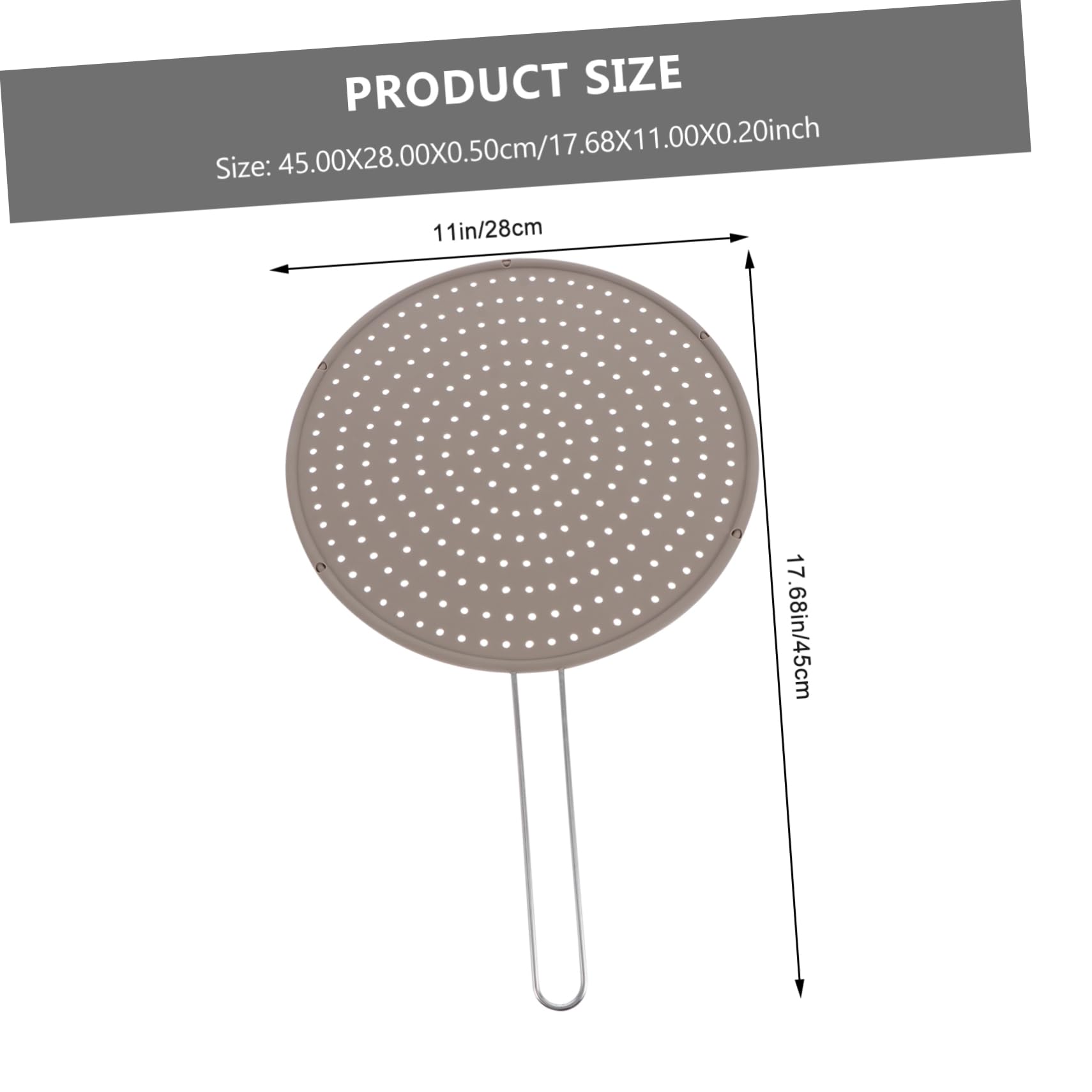 PRETYZOOM Silicone Oil Splatter Guard Cooking Shield Fits Pots Pans Easy to Clean Dishwasher Safe Kitchen Essential for Oil Drainage and Safety