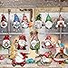 JOPHMO 24 Pieces Christmas Gnome Wooden Hanging Ornaments, Wood Hanging Decor for Christmas Tree Decoration Gnome Santa Doll Wooden Hanging Craft Gnome Elf Party Supplies