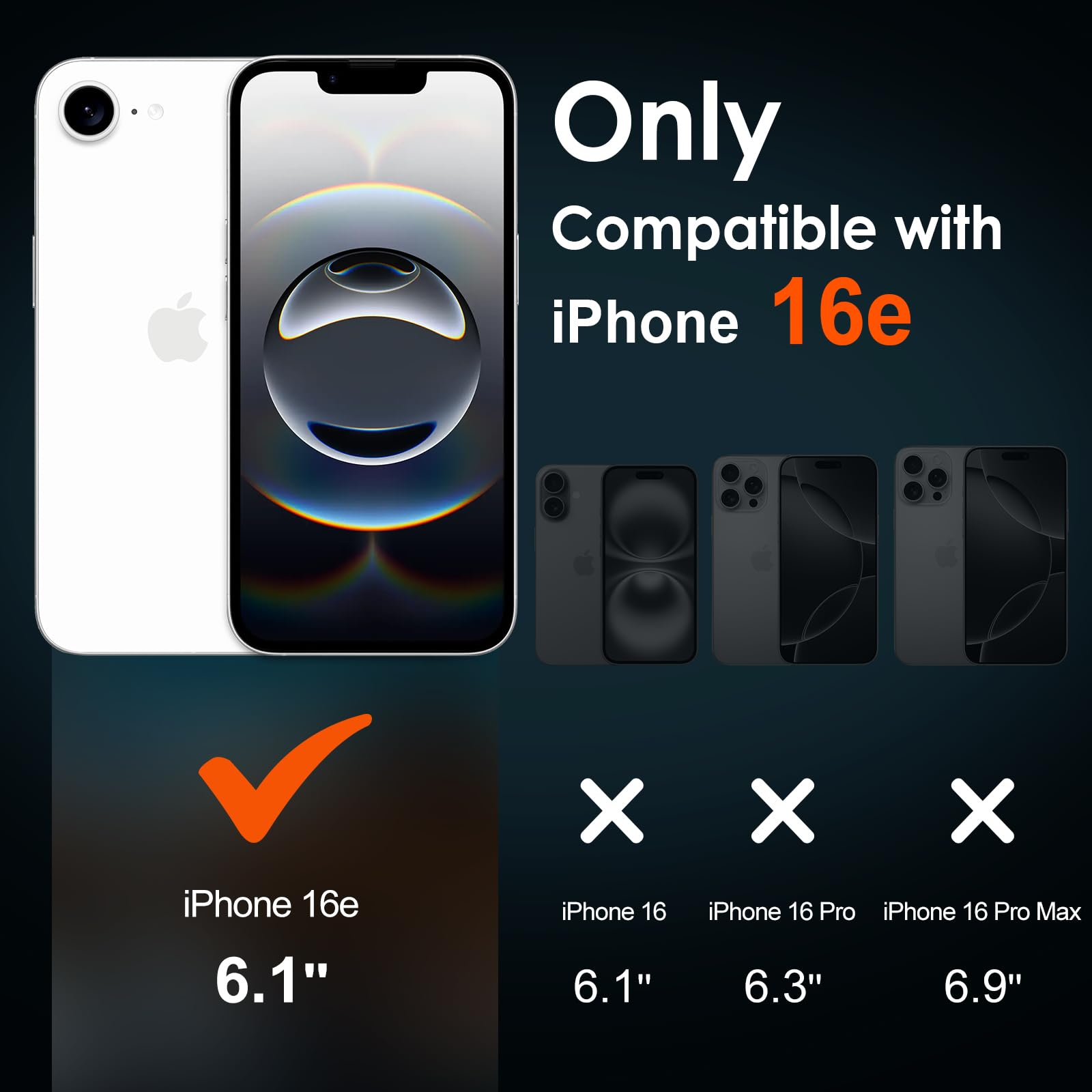 iVoler Cover Magnetica per iPhone 16e 6.1 Pollici, [Compatibile con MagSafe] [Protezione Antiurto di Grado Militare] Custodia Traslucida Opaca Posteriore Sottile Case, Rosso