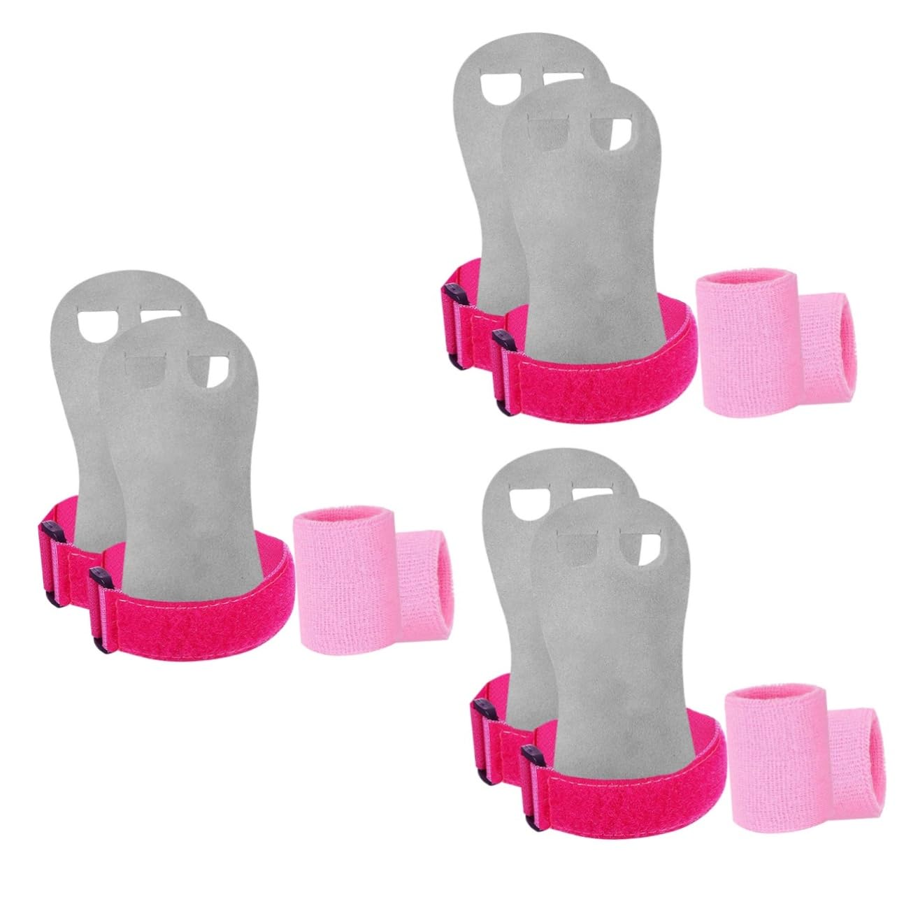 BESPORTBLE 3sets Gymnastics Grips Wristbands for Boy Girl Non- Weightlifting Palm Protectors Breathable Wrist Support for Boys Girls for Gymnastics Weightlifting and More