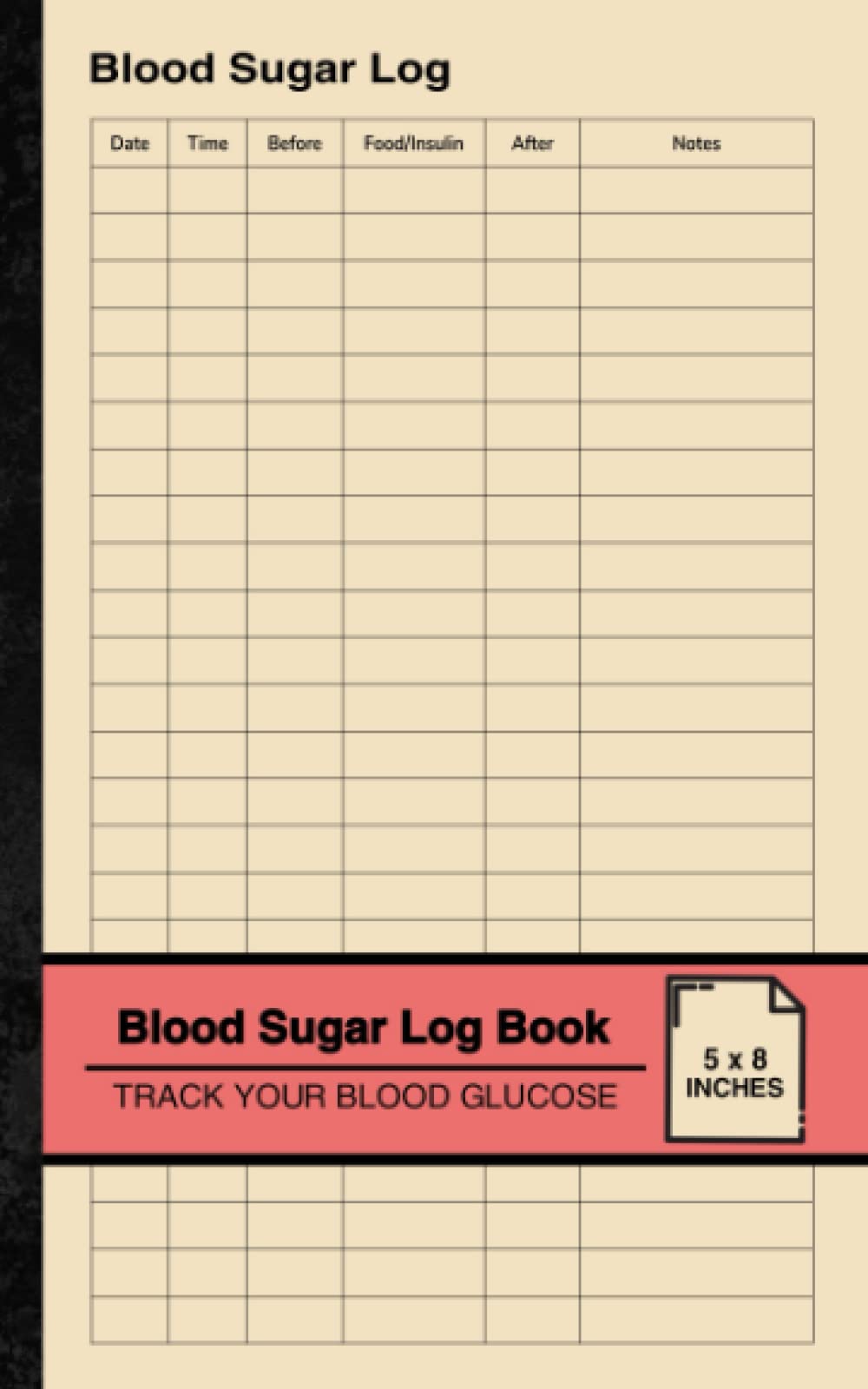 Blood Sugar Log Book: Simple Blood Sugar Logbook | Record and Monitor Your Blood Glucose Levels | Small