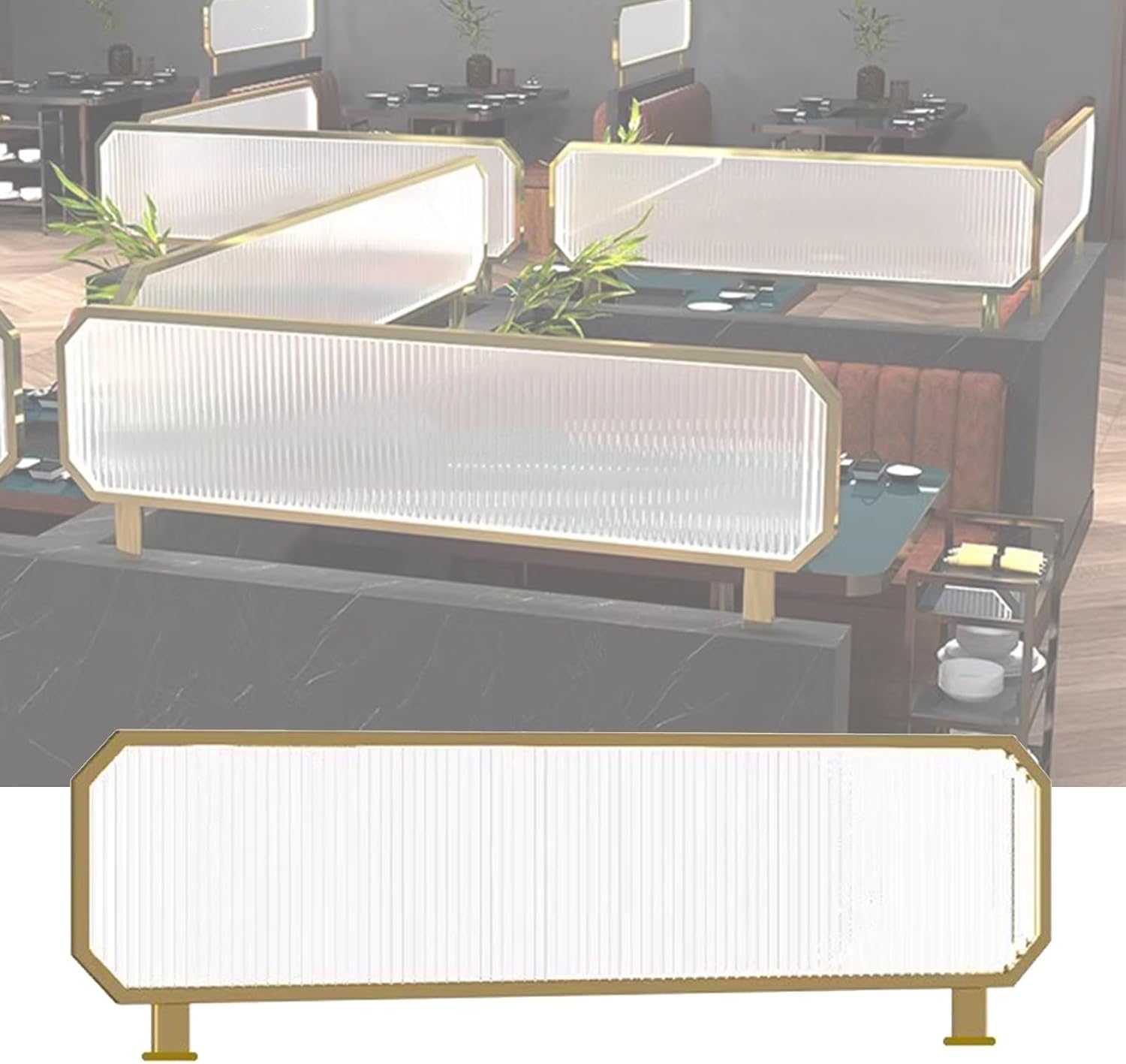 Séparateurs de table bas pour salles à manger et salons de thé cosy