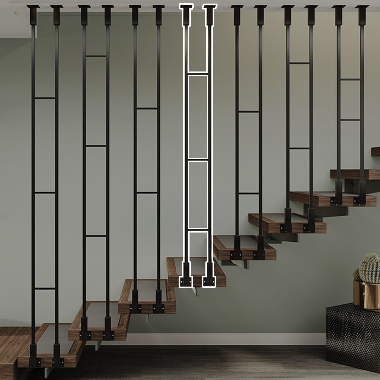 Balustres d'escalier intérieur en fer pour sublimer votre terrasse