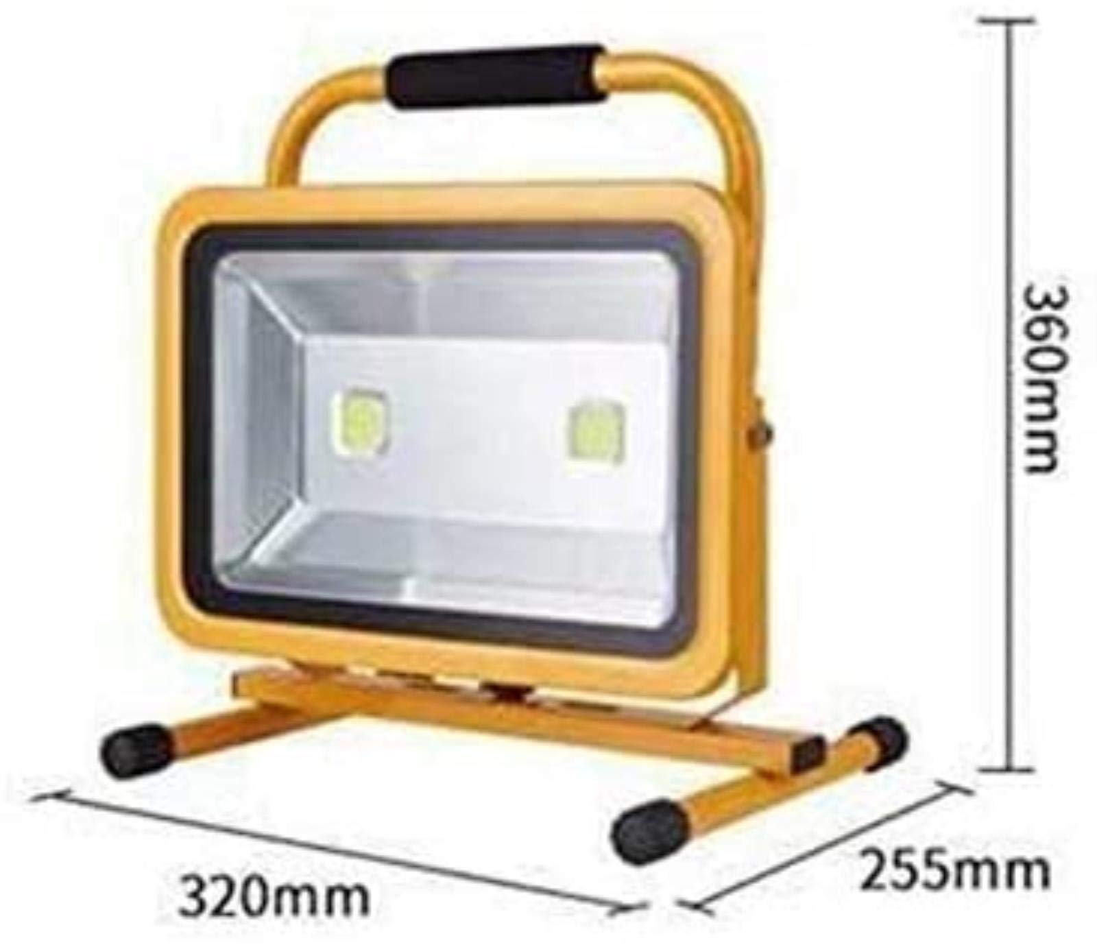 Luce Di Lavoro Luce Di Emergenza Portatile per Esterni Faretto Impermeabile Proiettore a Led Luce Di Proiezibrillante Giardino Paesaggio Illuminaziquadrata Lampistradale 100W