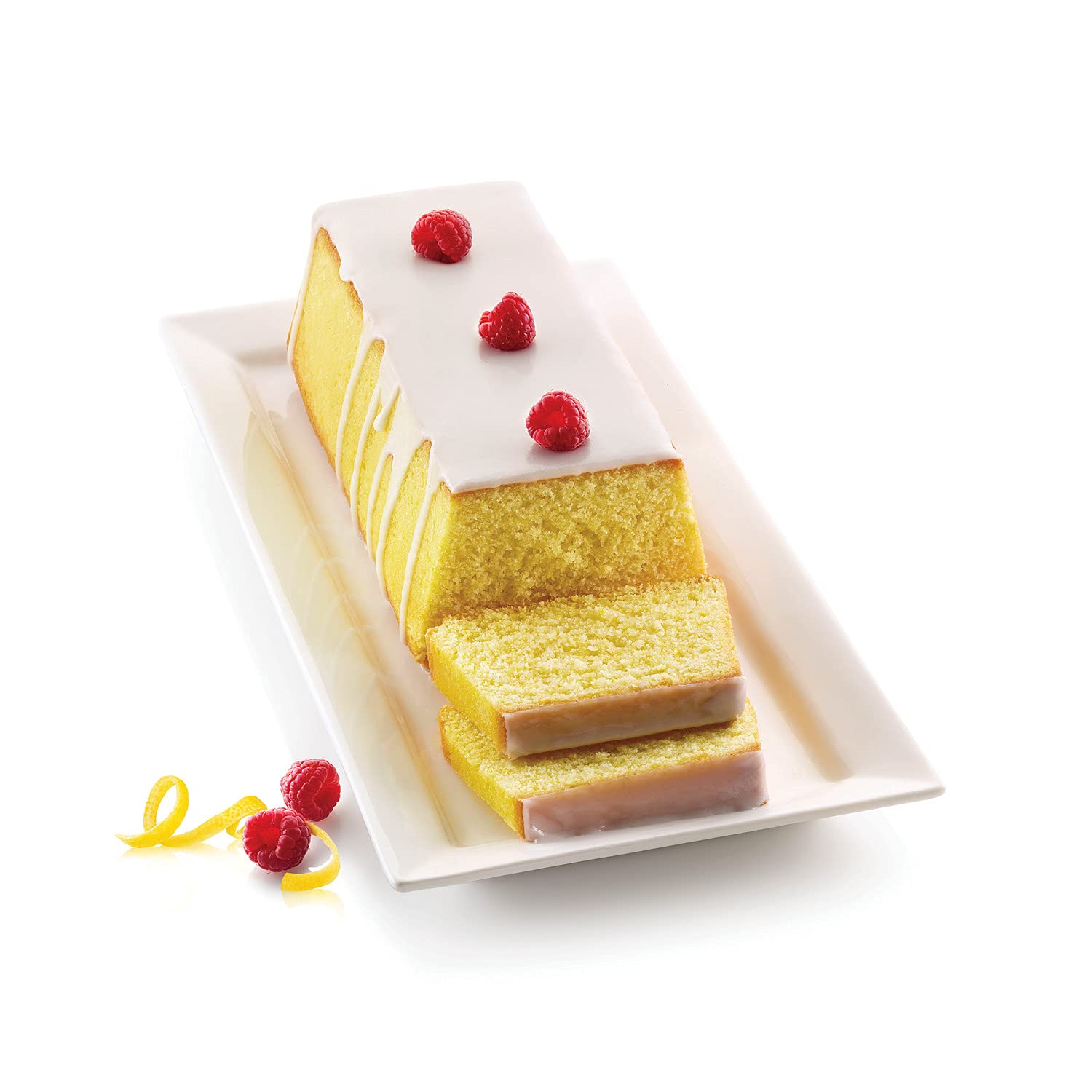 silikomart | SFT330 Molde de silicona para tarta PLUM CAKE, Antiadherente, Pack de 1 Molde para tarta con anillo de seguridad, 260 x 100 mm, h 70 mm, Volumen 1,5 l, Made in Italy