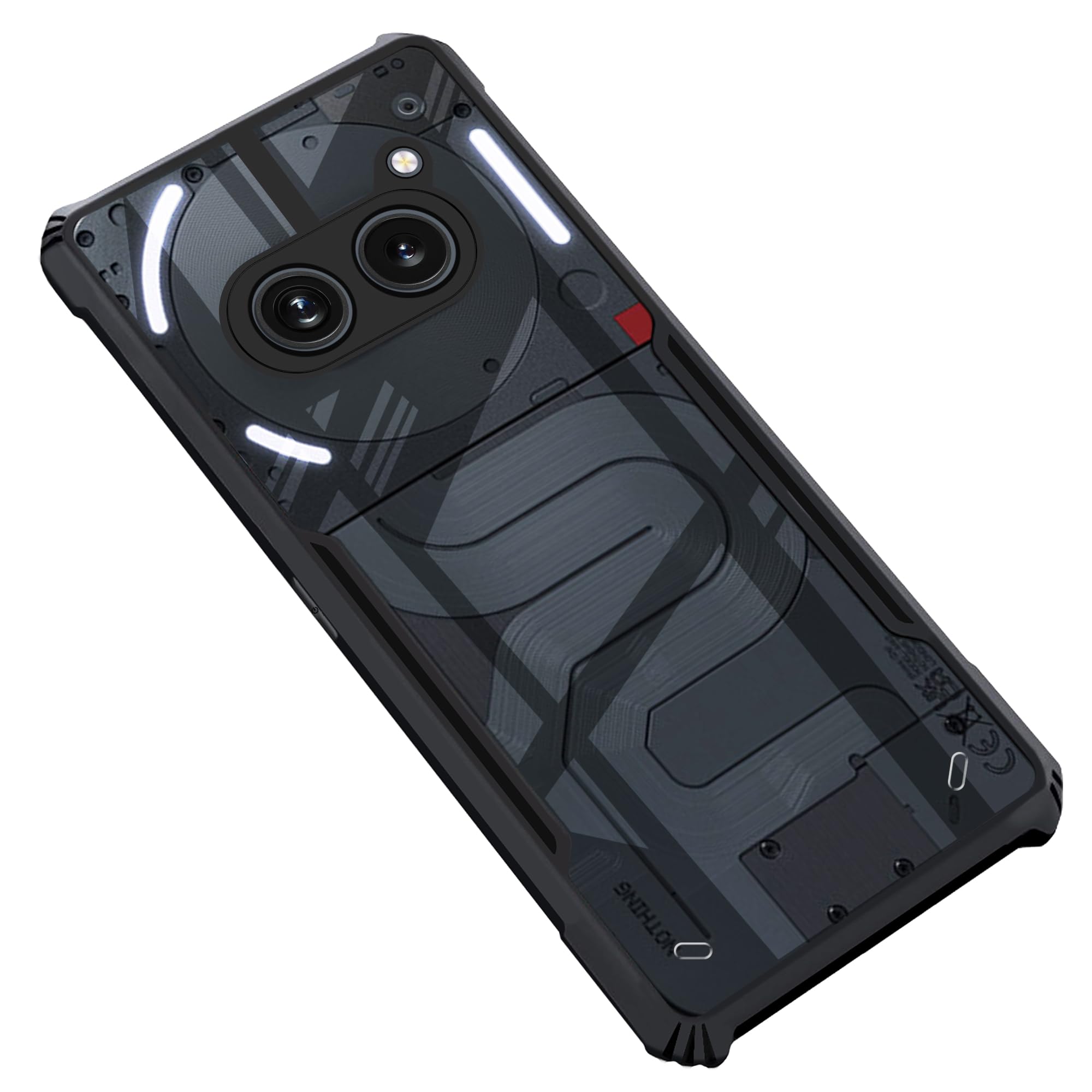 CEDO Nothing Phone 2a (5G) Back Case Cover | Camera Protection Shockproof Bumper-Edge | Acrylic Crystal Clear 360 Degree Protection TPU+PC | Transparent Eagle Back Case Cover (Black) (B0CY8N64QK) Amazon Price History, Amazon Price Tracker