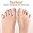 5 STARS UNITED Pinky Toe Spacers for Men & Women - 4 Gel Separators for Overlapping & Curled Little Toes, Bunions, Alignment - Diabetic Foot Care, Silicone Spreader, Corrector & Straightener, Clear