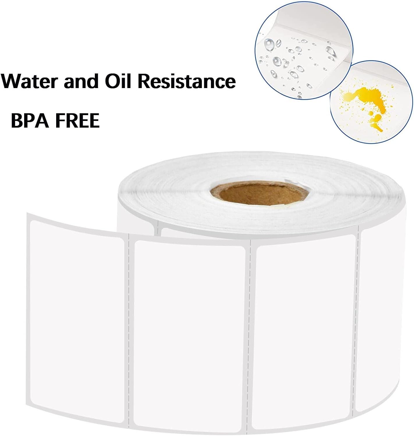 2.25"x1.25" Direct Thermal Labels (9000 Labels, 9 x 1000/Rolls) Compatible with Zebra Printer for UPC GTIN ASIN EAN Code, Shipping, Mailing Address