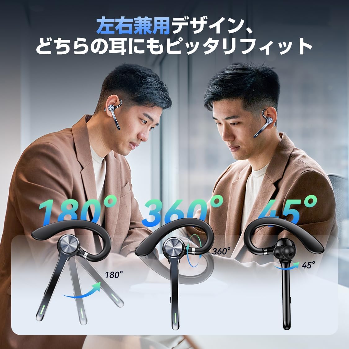 HEIBAS G7 Bluetooth Headset mute button in use