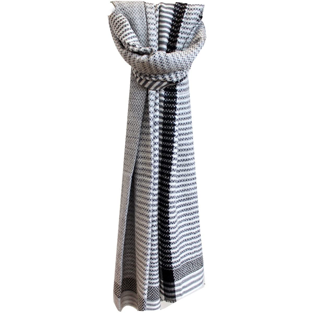 Sciarpa in pura lana, scialle lungo caldo da donna, sciarpa invernale oversize in cashmere morbido e spesso