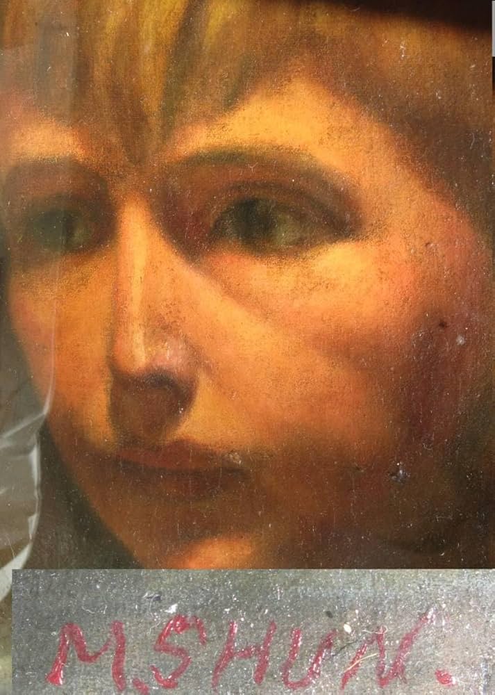 Amazon.co.jp: 4号油絵 松本俊介 少年像 模写 : ホーム＆キッチン