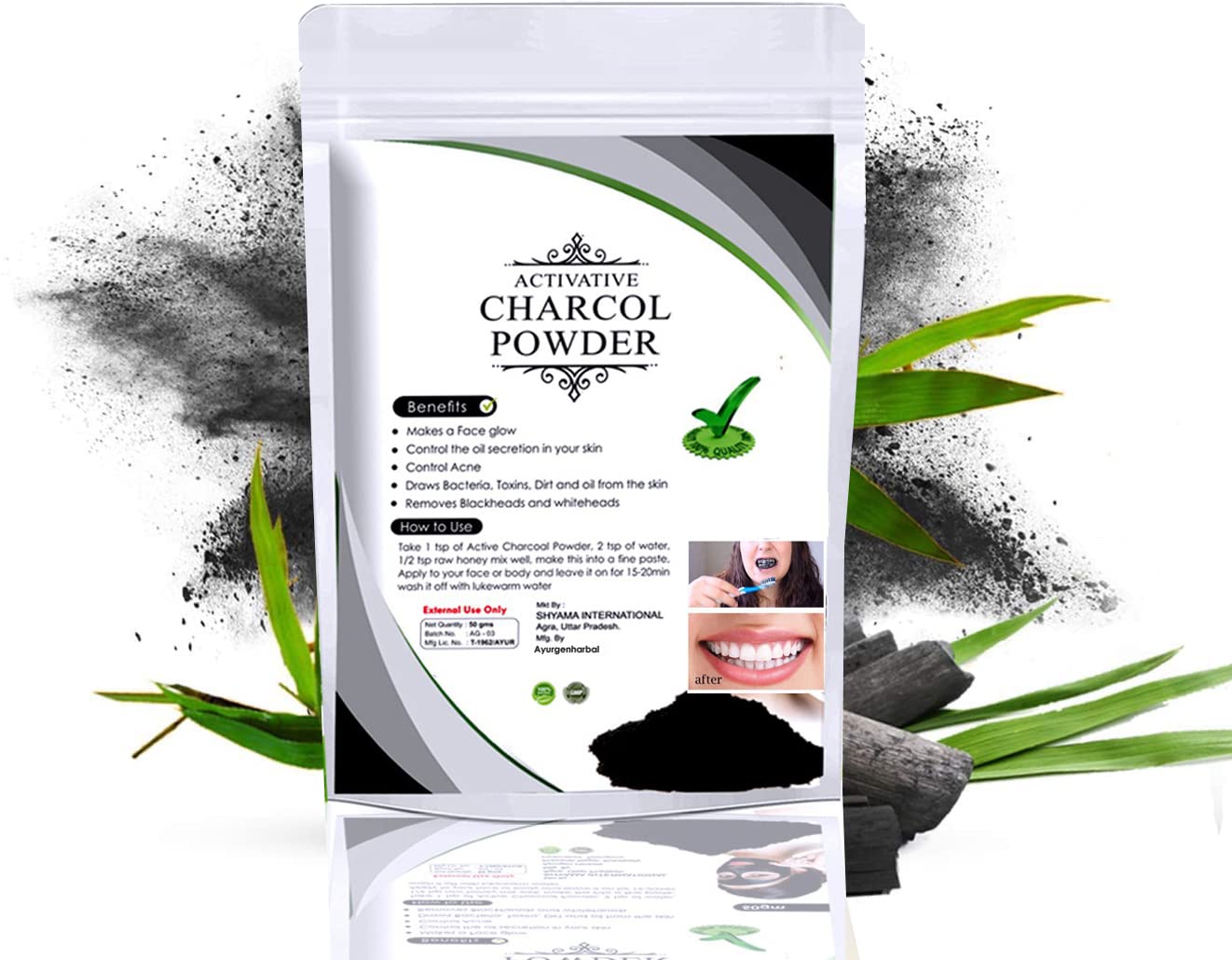 Charcoal teeth whitening powder teeth whitening Powder-image-33