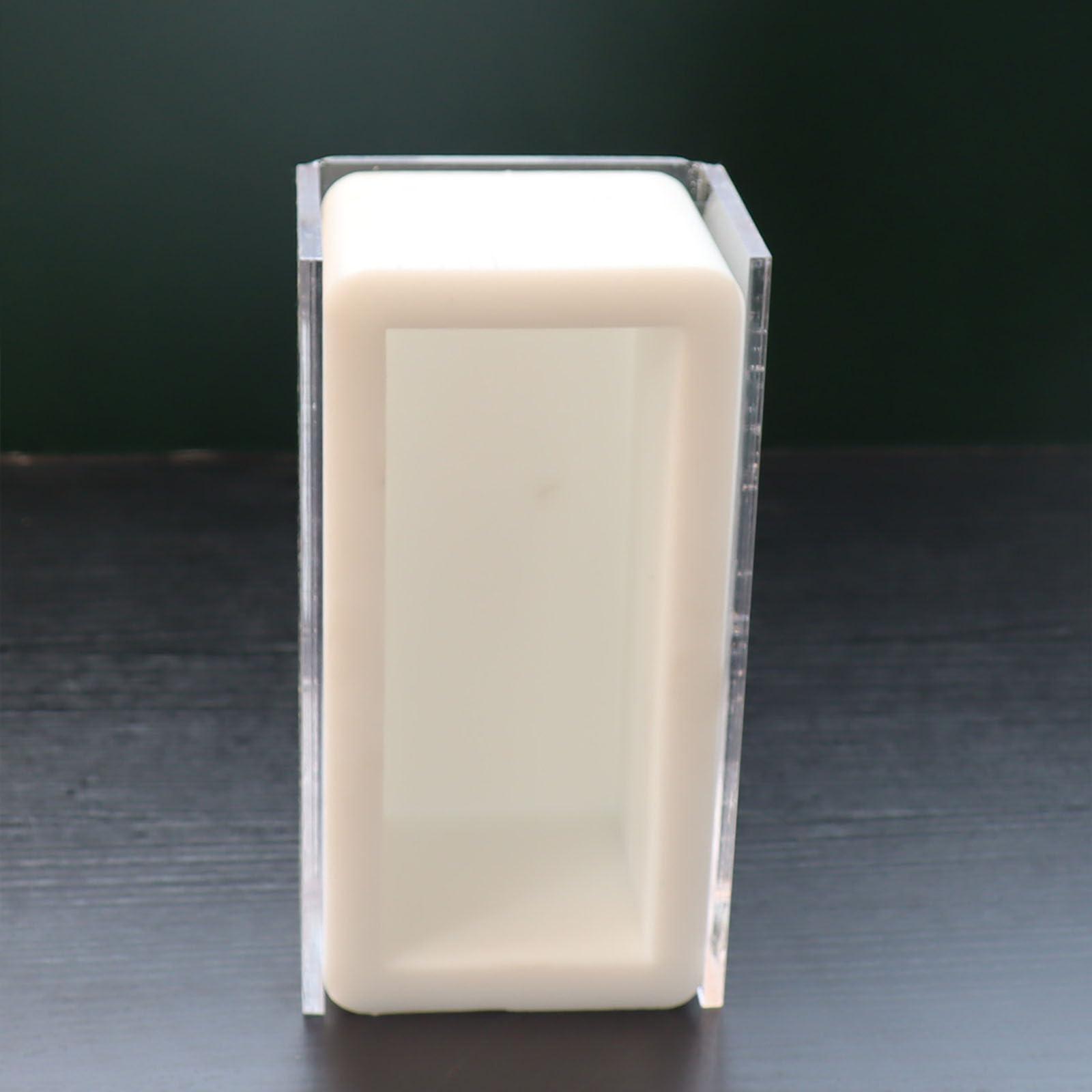 Silikonowa forma na bochenek mydła, formy do świec, z akrylową ramą, ręcznie robione artykuły do produkcji mydła, 600 g, bezzapachowa forma do robienia mydła na zimno i na gorąco