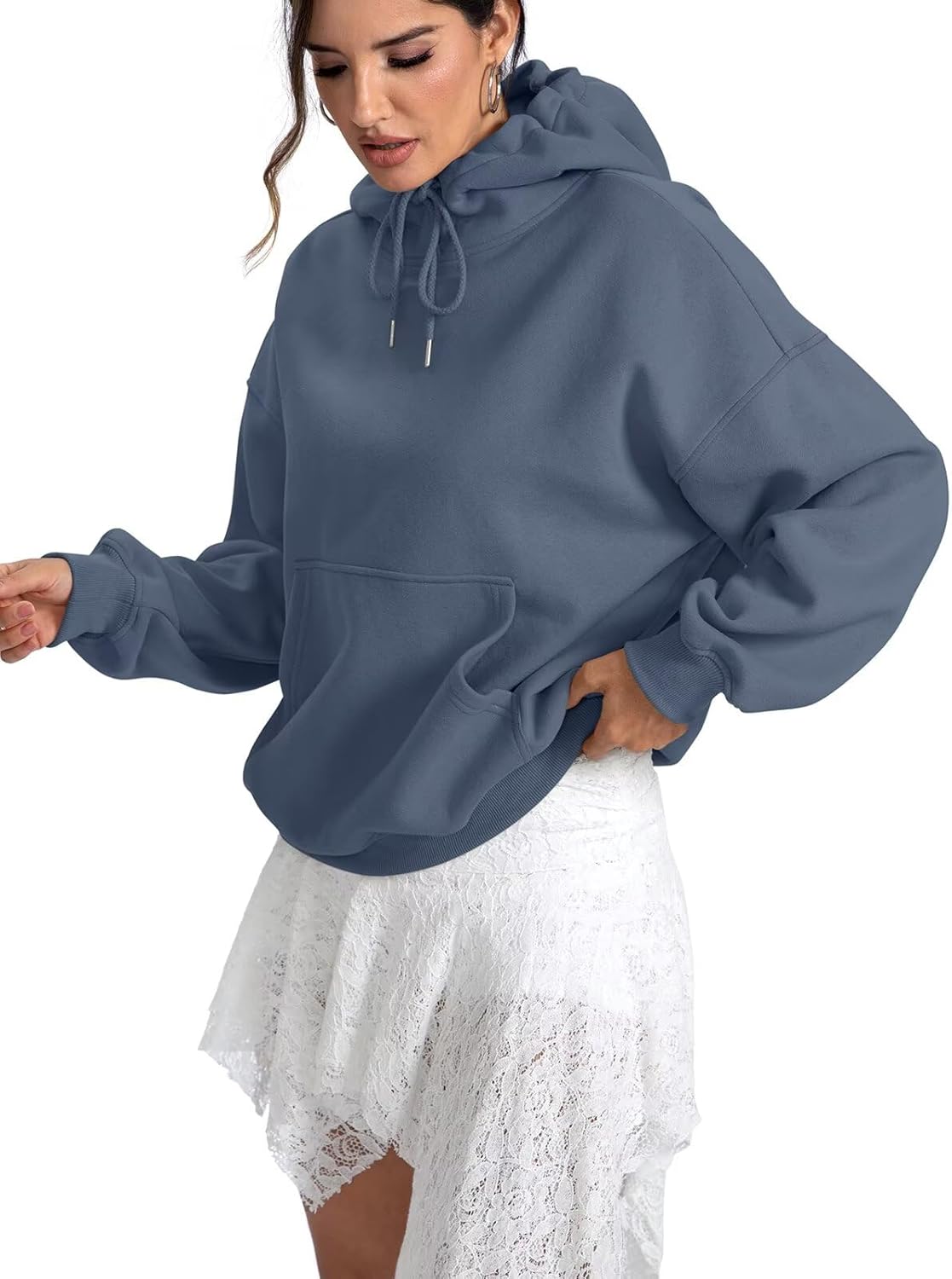 Womens Fleece Hoodies with Pocket Oversized Hooded Sweatshirt Trendy Pullover Long Sleeve Top Fall Outfits 2026 - Image 5