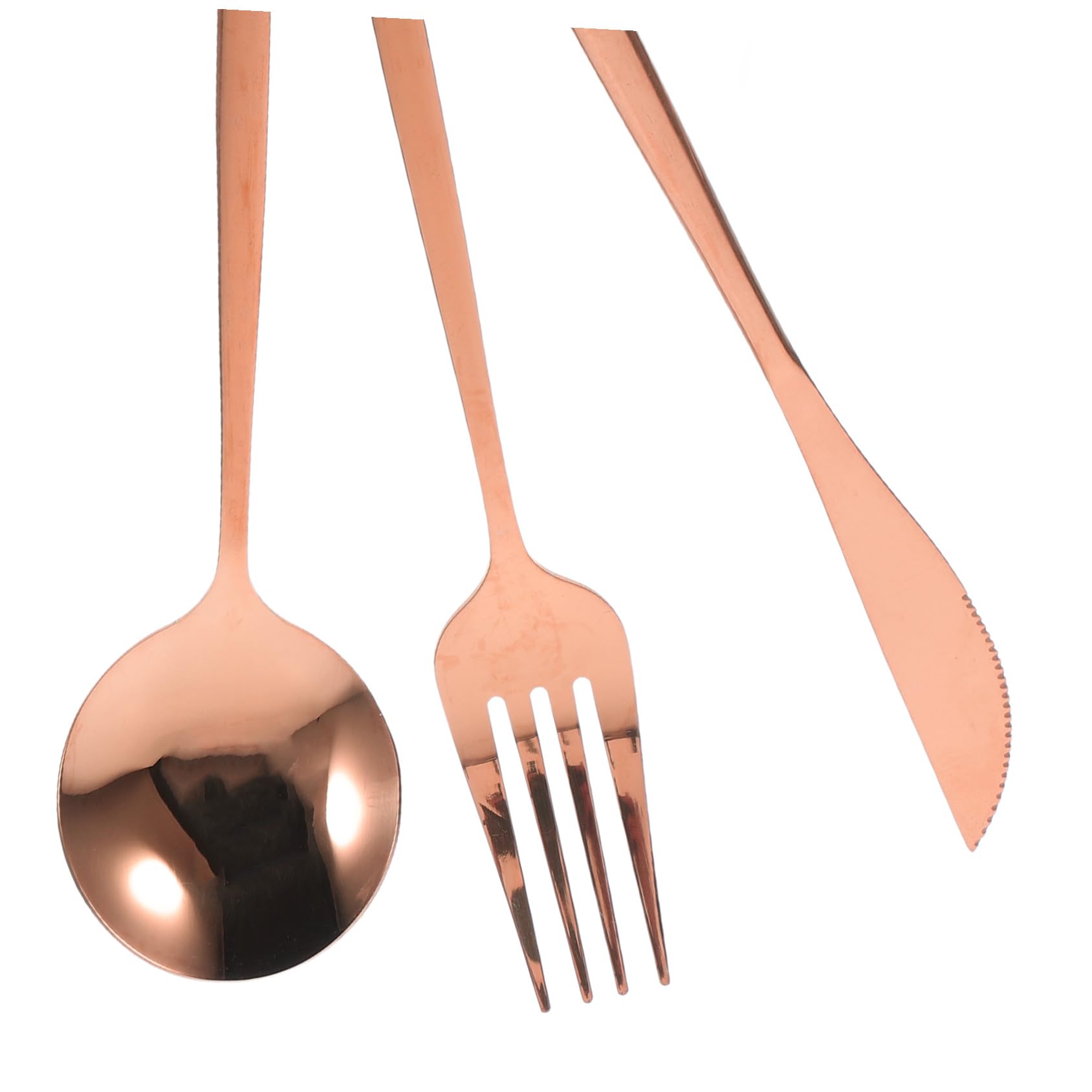 6 Stück Edelstahl Besteckset für Steaks und Dinnerpartys