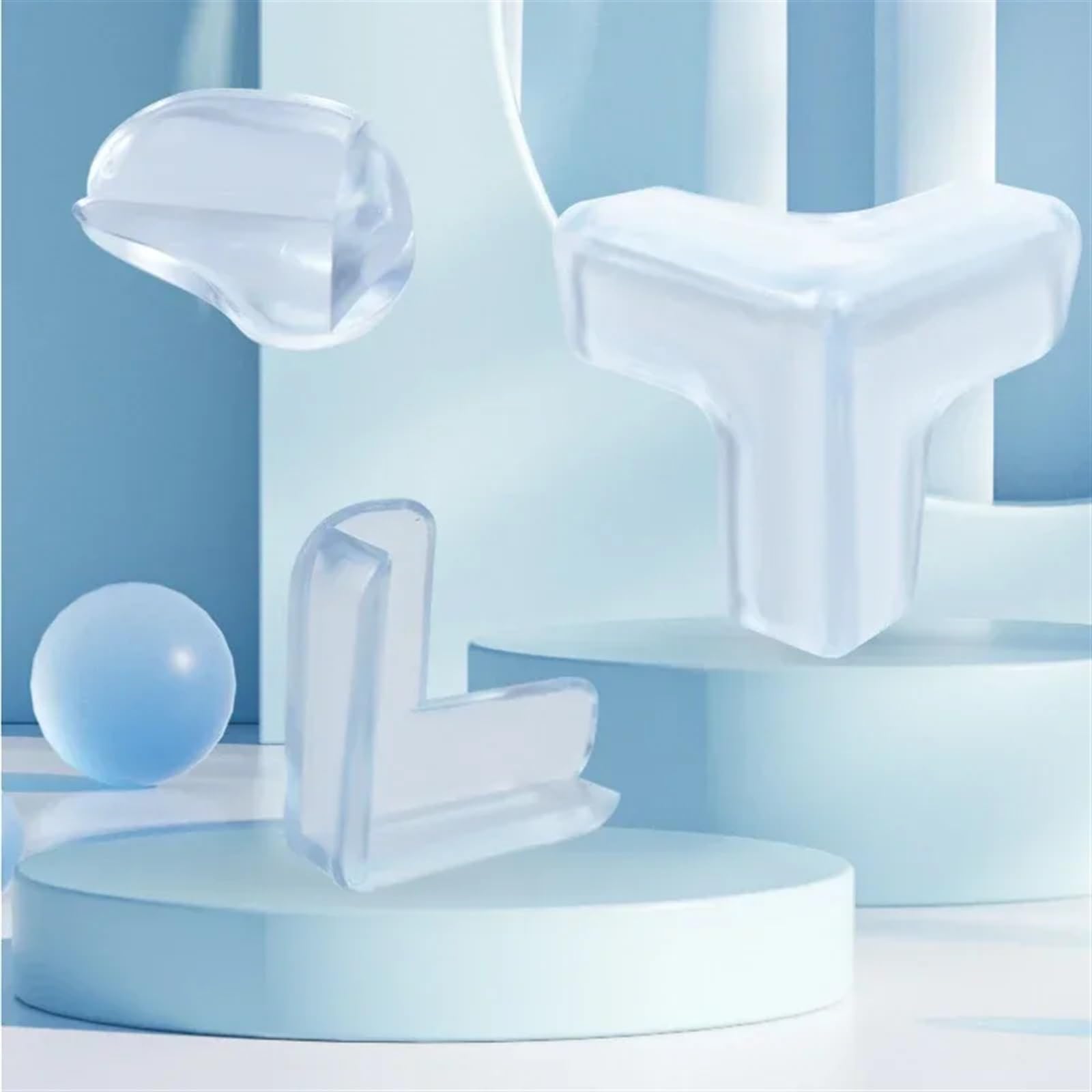 Protectores de Esquinas para mesas, Seguridad Infantil, 1/12 Unidades, Silicona, Funda Protectora para Escritorio Infantil, Protectores anticolisión Suaves.