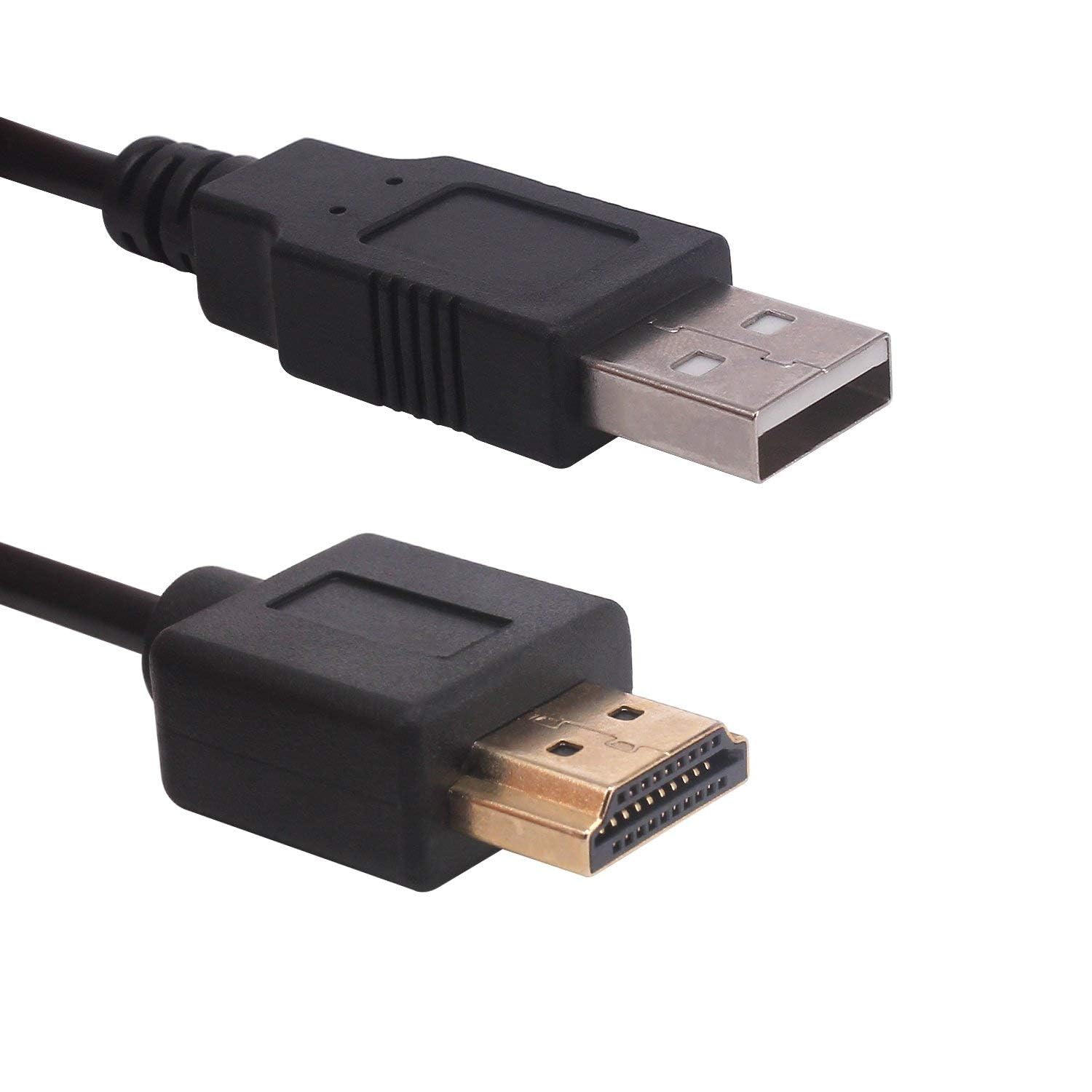 Rosebe USB 2.0オスto HDMIオス充電ケーブルアダプター USB AポートからHDMVポートのあるハードドライブなどのデバイスを充電するために使用