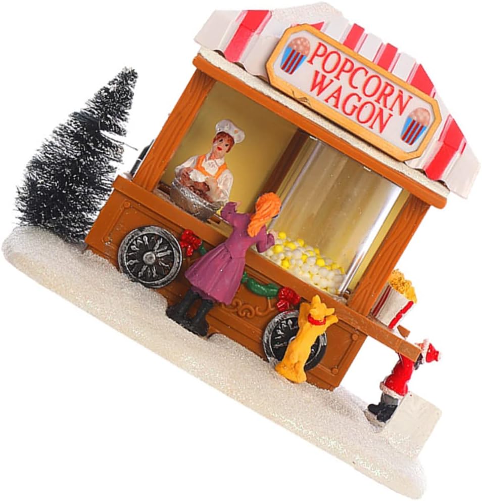 1pc Glowing House Christmas Decoration Ornament for Home Decor Festive Tabletop Display Cute Scene House for Boys and Girls and Holiday Parties