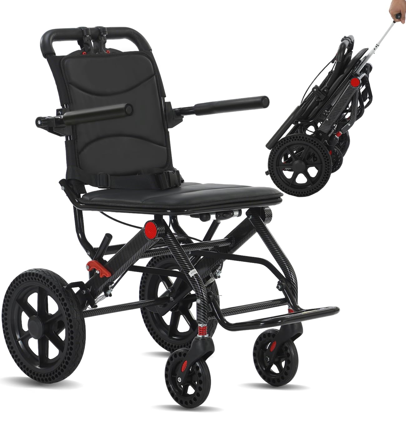 Amazon | NOMIGO超軽量折りたたみ式輸送車いす コンパクト車いす 補助