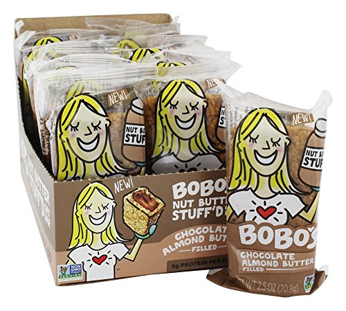Bobo's Oat Stuff'd Bars, Chocolate Almond Nut Butter, 2.5 oz Bars (12 Pack)