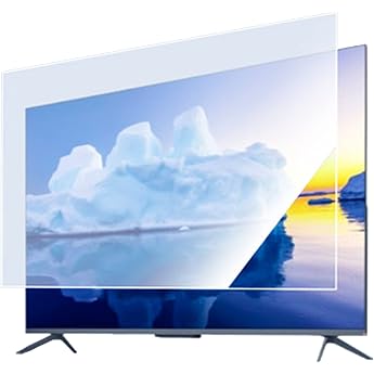 55-75 Inch Anti-Glare TV Screen Protector Filters Blue Light UV Protection Scratch-Resistant Relieves Eyes Improved Matte Surface for Sony Samsung Tcl Sharp etc. / 55 in 1211 x 682 mm