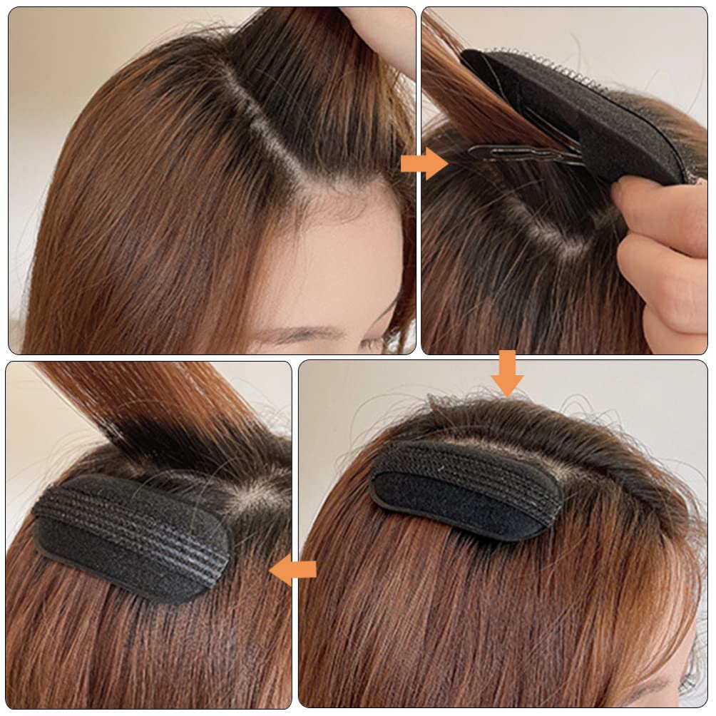 minkissy 6pcs Sponge Volume Hair Bases Set Bump It up Volume Hair Pad Insert Tool for DIY Hair Styler Accessories Invisible Fluffy Hair Clip for Women Girls - Image 3