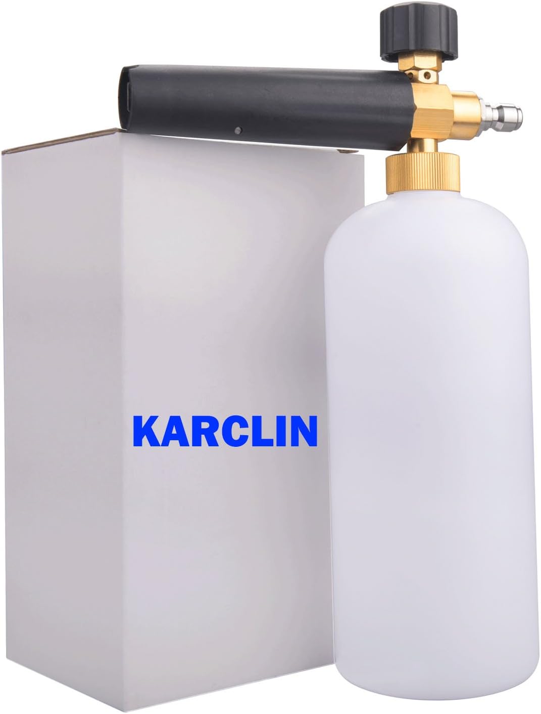 KARCLIN 8609114 Adjustable Foam Cannon 1 Liter Bottle Snow Foam Lance with 1/4" Quick Connector Foam Blaster for Pressure Washer Gun (01)
