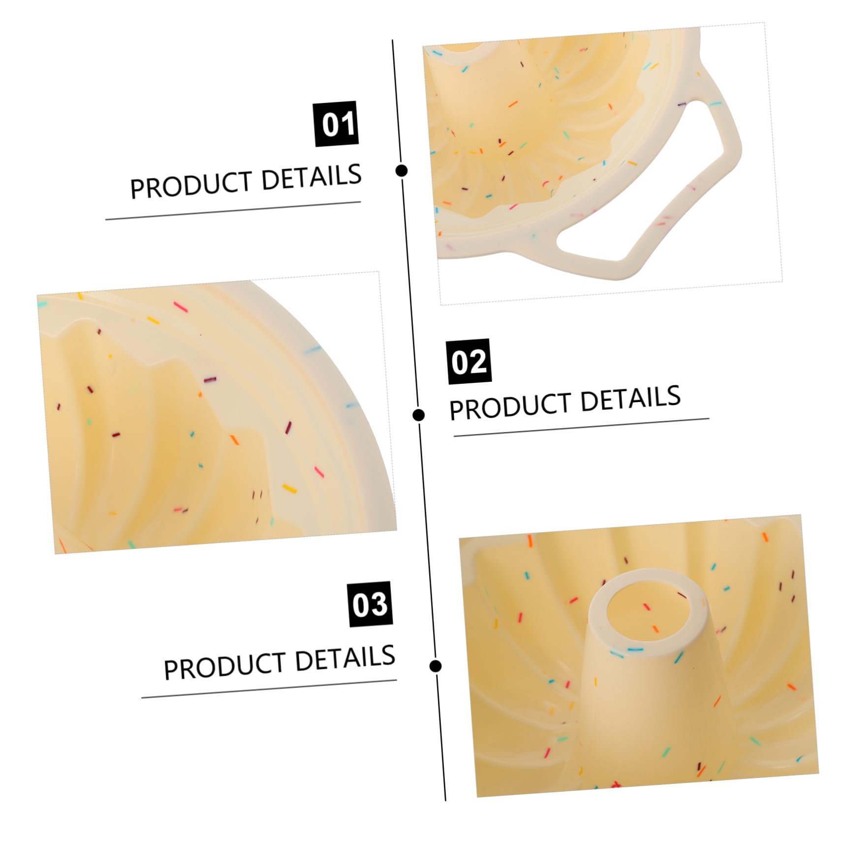 Gatuida Stampo per Torta Facile da Usare Rotondo Design a Spirale in Silicone e Rinforzo per Forno Domestico e Laboratorio Professionale