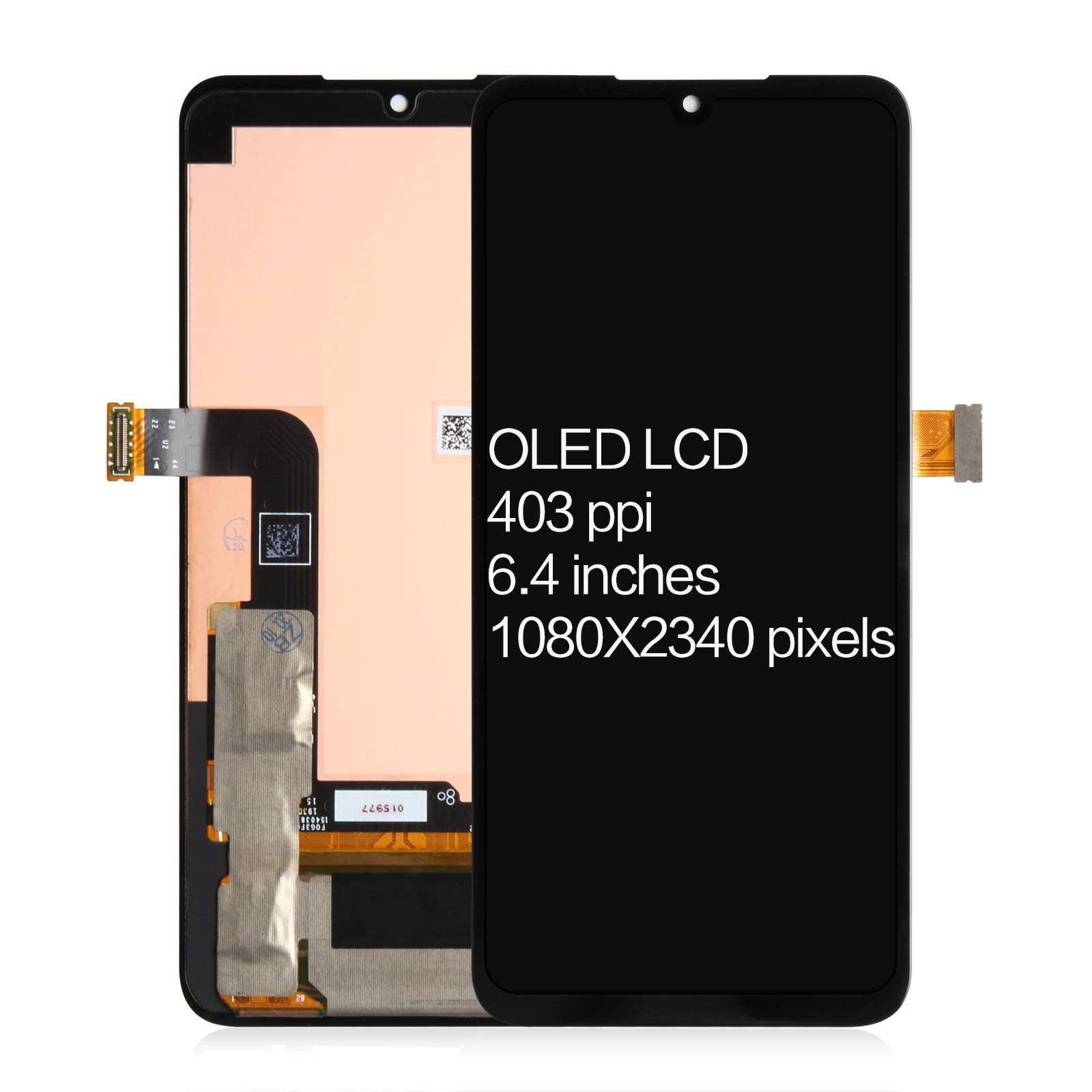 LG G8X ThinQ OLED LCD Display Touch Screen Digitizer Frame