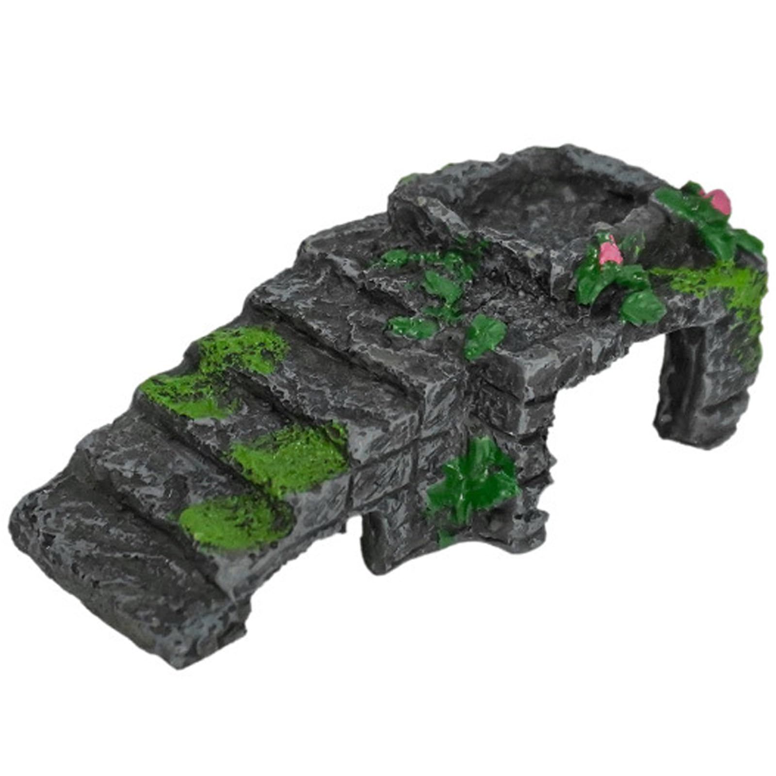 Cave House for Reptiles, Terrariums Basking Platform, B