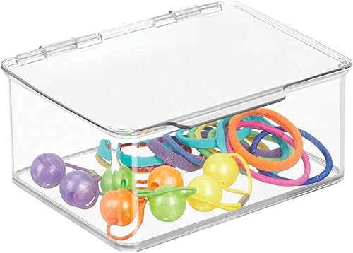 mDesign - Caja organizadora apilable con tapa para encimera disponible en Yaxa Peru