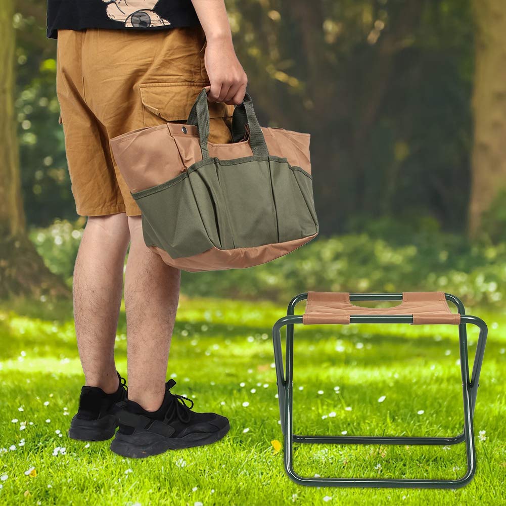 Camping stołek, mini przenośny składany stołek, przenośne składane krzesło kempingowe z torbą do przechowywania do pomieszczenia na zewnątrz rybacki plaż