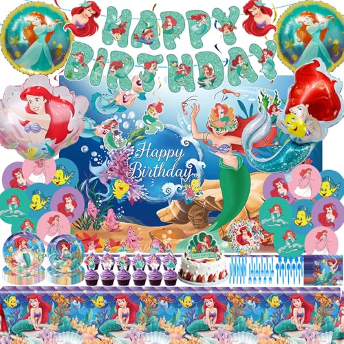 Cartoon Princess Birthday Supplies Decorations
