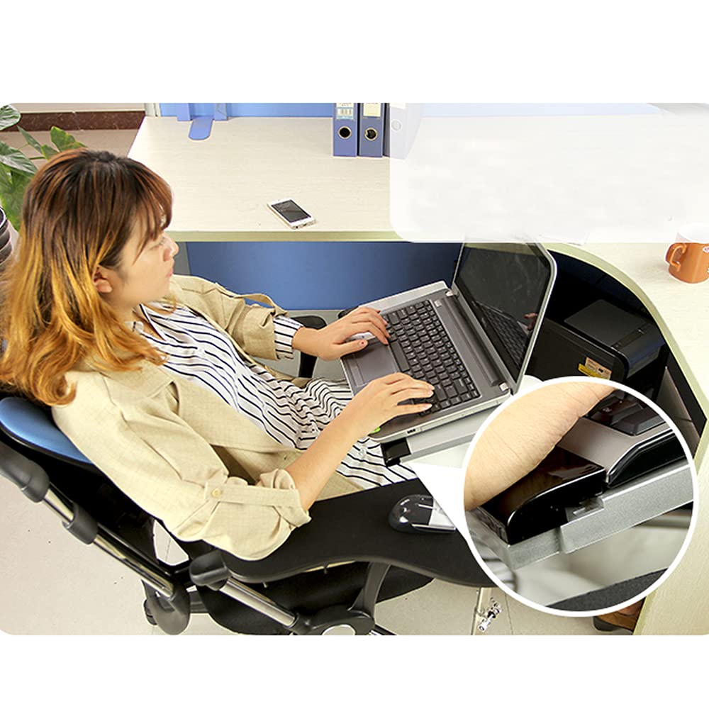 Podstawka pod mysz na laptopa, stojak na klawiaturę komputerową, stojak na klawiaturę z regulacją wysokości, 2 wentylatory (2000 obr./min) – ABS i stal nierdzewna, uchwyt na laptopa do