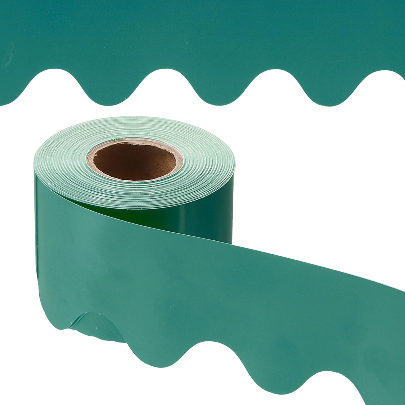 PATIKIL Bulletin Board Border, 65.5 Feet Poster Chalkboard Cork Decoration Trim Scalloped Borders Wall Decor for Classroom Office Locker, Blue Green