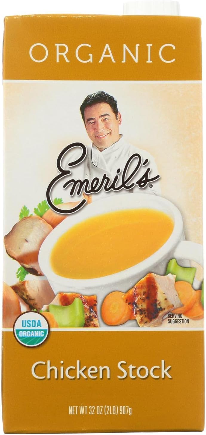 Emeril's Stock All Natural Chicken, 32-Ounce (Pack of 6)