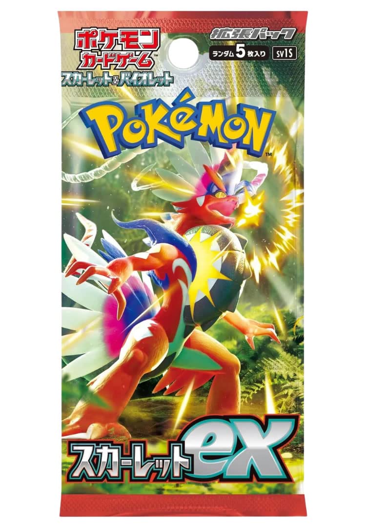 Pokémon TCG: Scarlet ex SV1S Japanese Booster Pack (5 Cards), Small