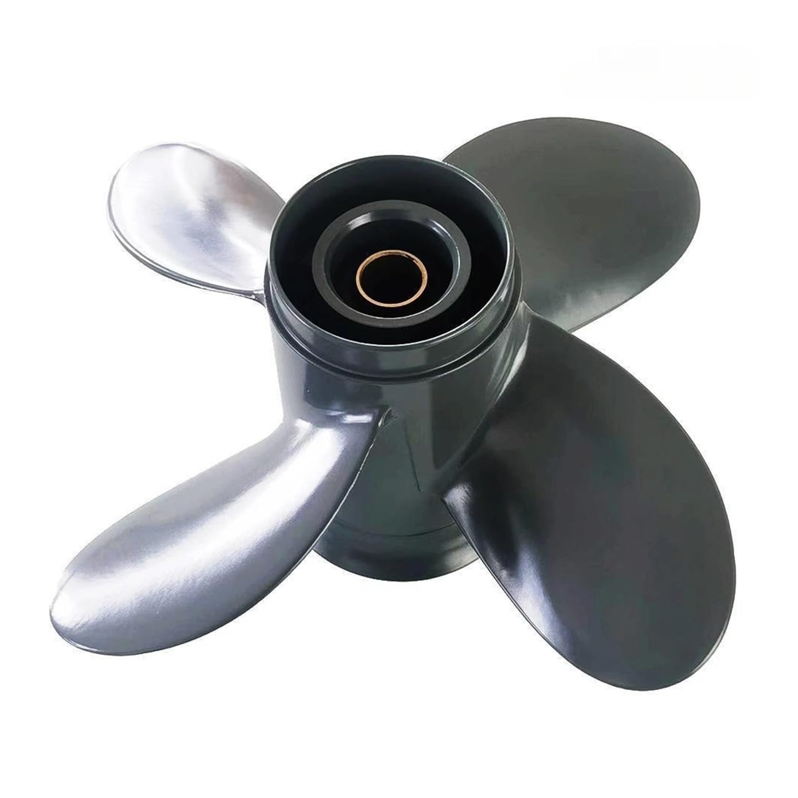 Elica fuoribordo in Lega di Alluminio a 4 Pale per 8-20HP 9 1/4X9 a Quattro 1/4X10 1/4X11 8 Denti scanalati Kit Elica Fuoribordo