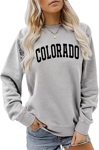 【U LAN】Colorado Pigment Printed Sweatshirt Cliffside Pines - Unisex Pigment Dyed Crew Sweatshirt