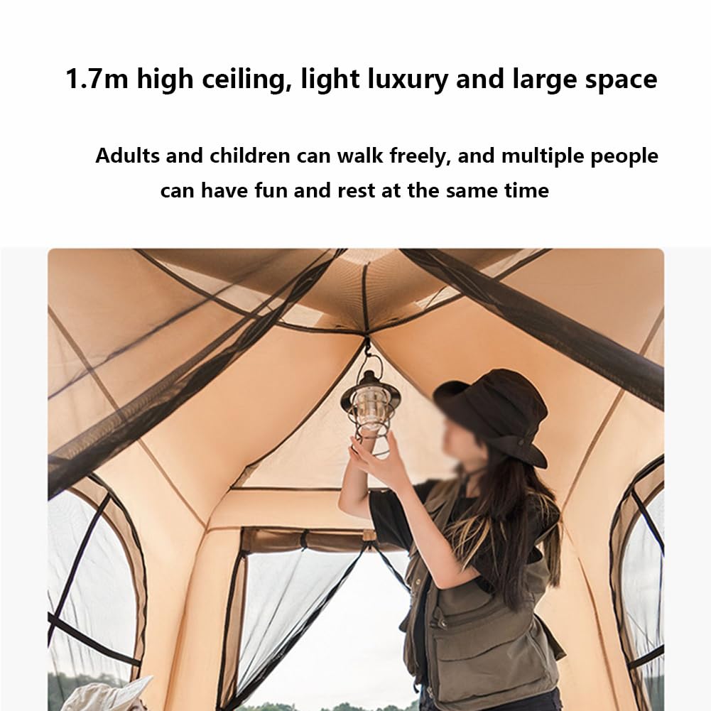 Tenda campeggio gonfiabile Tenda cupola con grandi teloni 4-6 persone, facile installare with Air Pump and Carry Bag Foldable House Tents per Famiglie eventi feste matrimoni