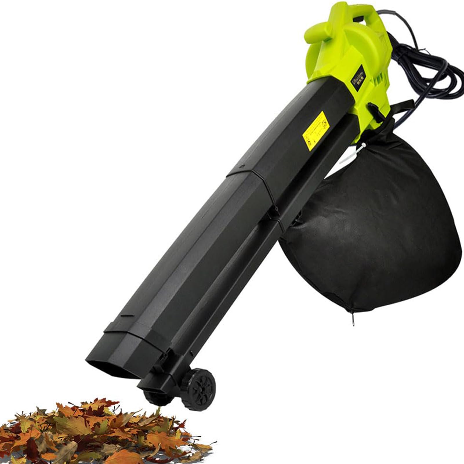 Soplador y Aspirador de Hojas 3 en 1 para jardín, 3000 W, Bolsa recolectora de 40 L, Velocidad del Viento 270 km/h, Ligero y Potente, Ideal para el Cuidado del césped.