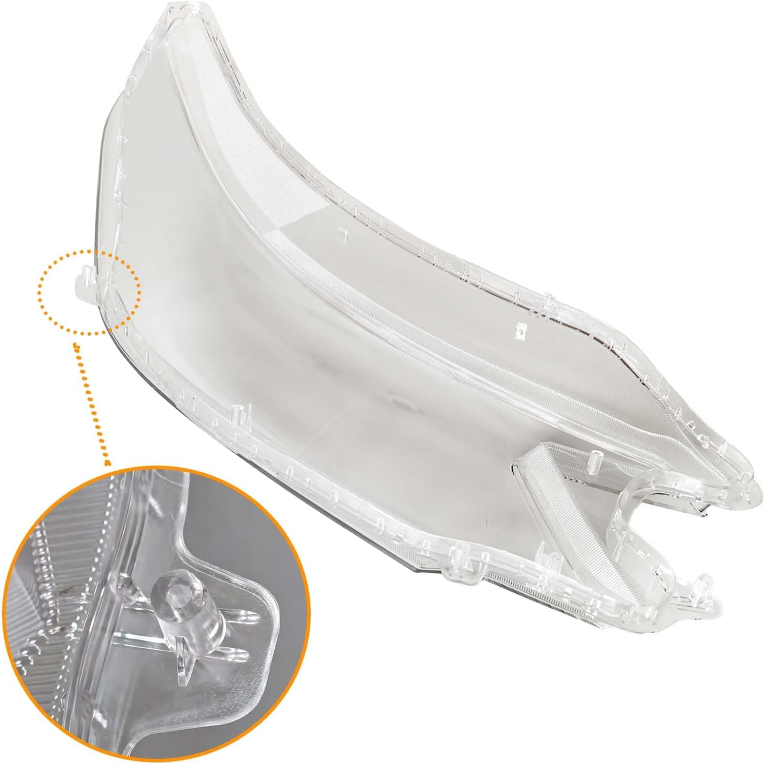 2PCS Headlight Headlamp Lens Cover Right & Left Side Compatible with Honda CRV 2012 2013 2014