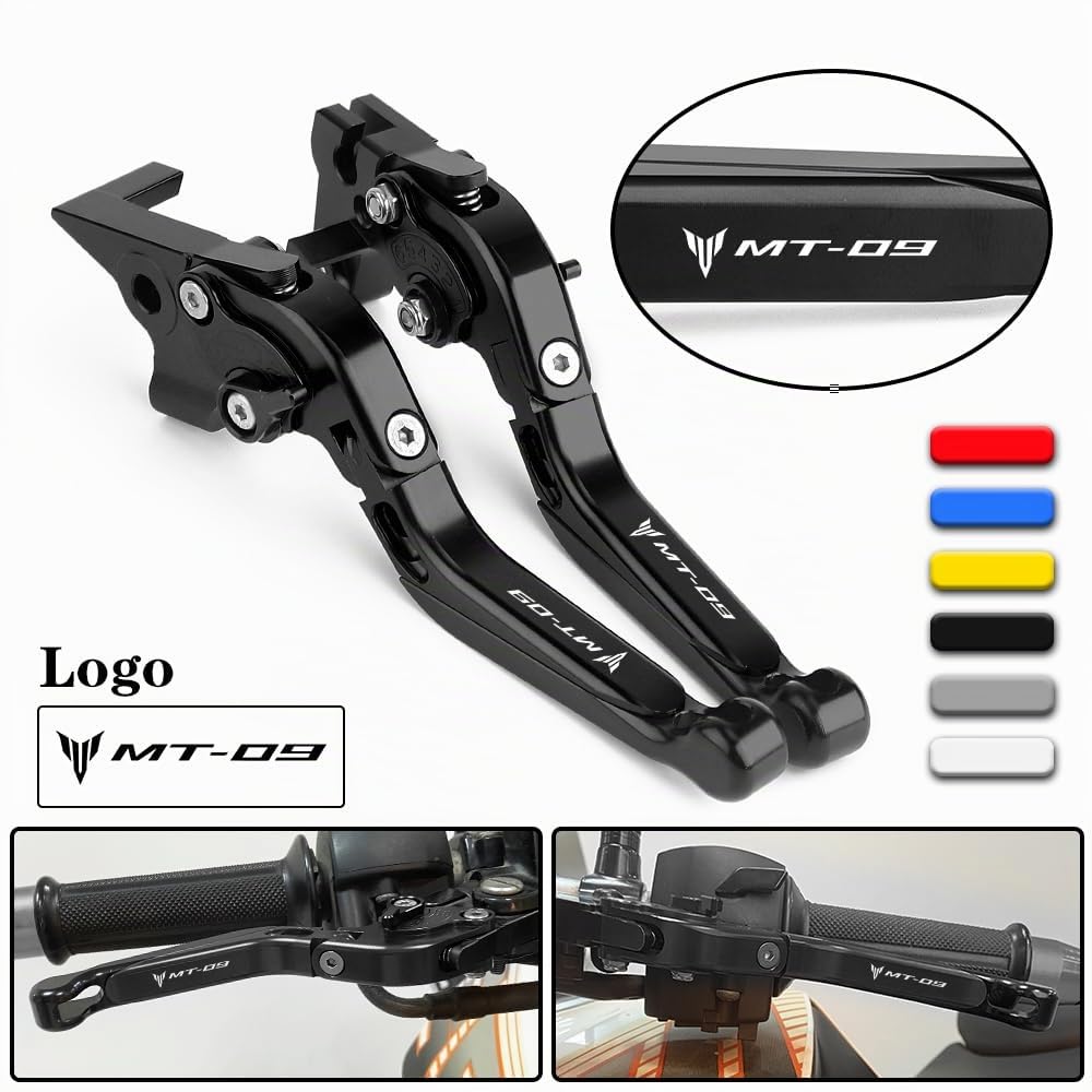 Pour Yam&&aha MT09 MT-09 TRACER MT 09 2015-2020 Levier d'embrayage et Frein, Aluminium Levier Frein Embrayage Moto Réglable